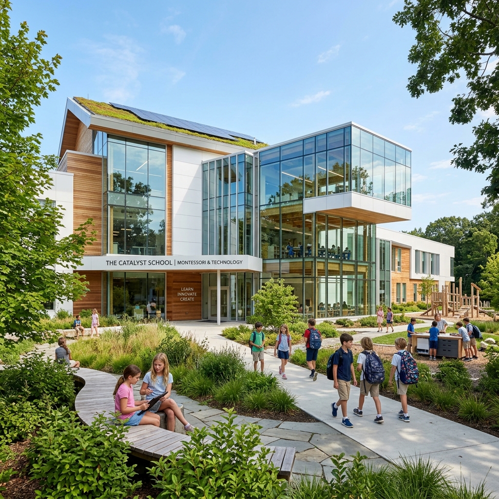 Fachada de Nova Tech School